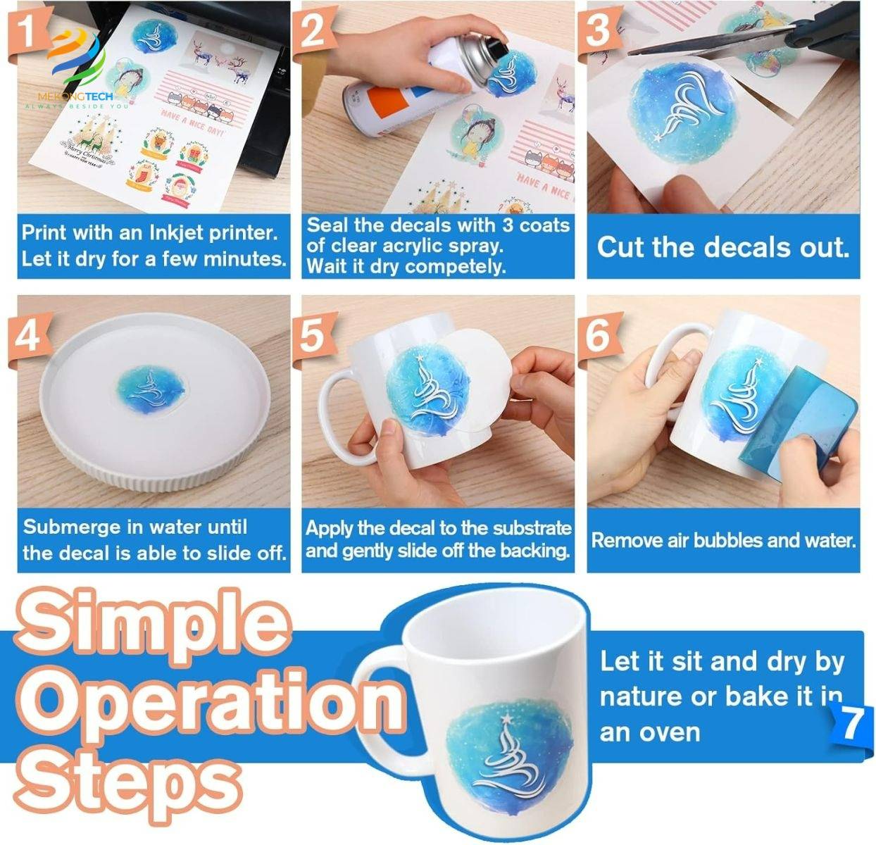 Các bước thực hiện in decal trượt nước hoàn chỉnh